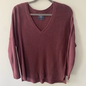 women’s Maroon/purple Sweater